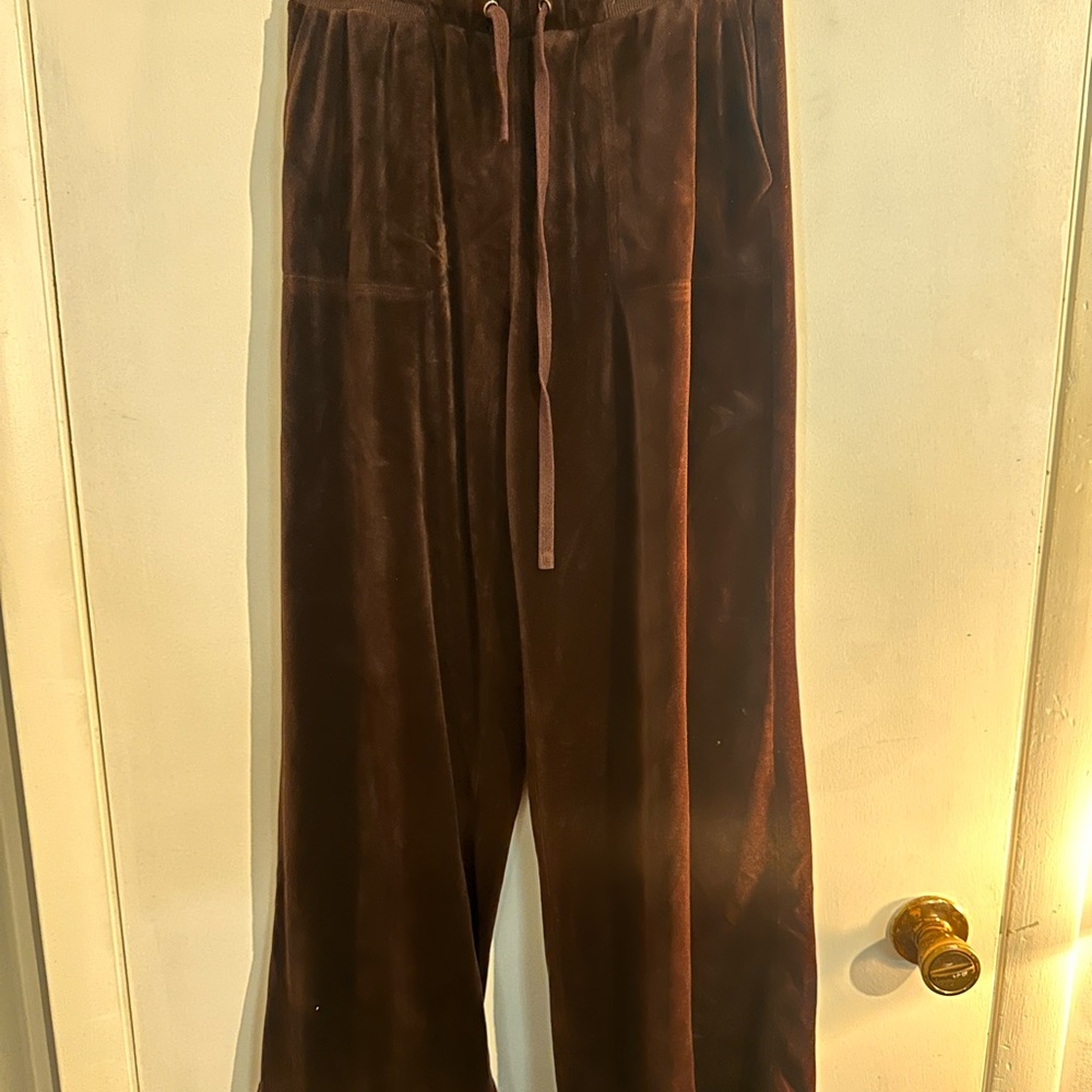 Dark Brown Velvet Pants